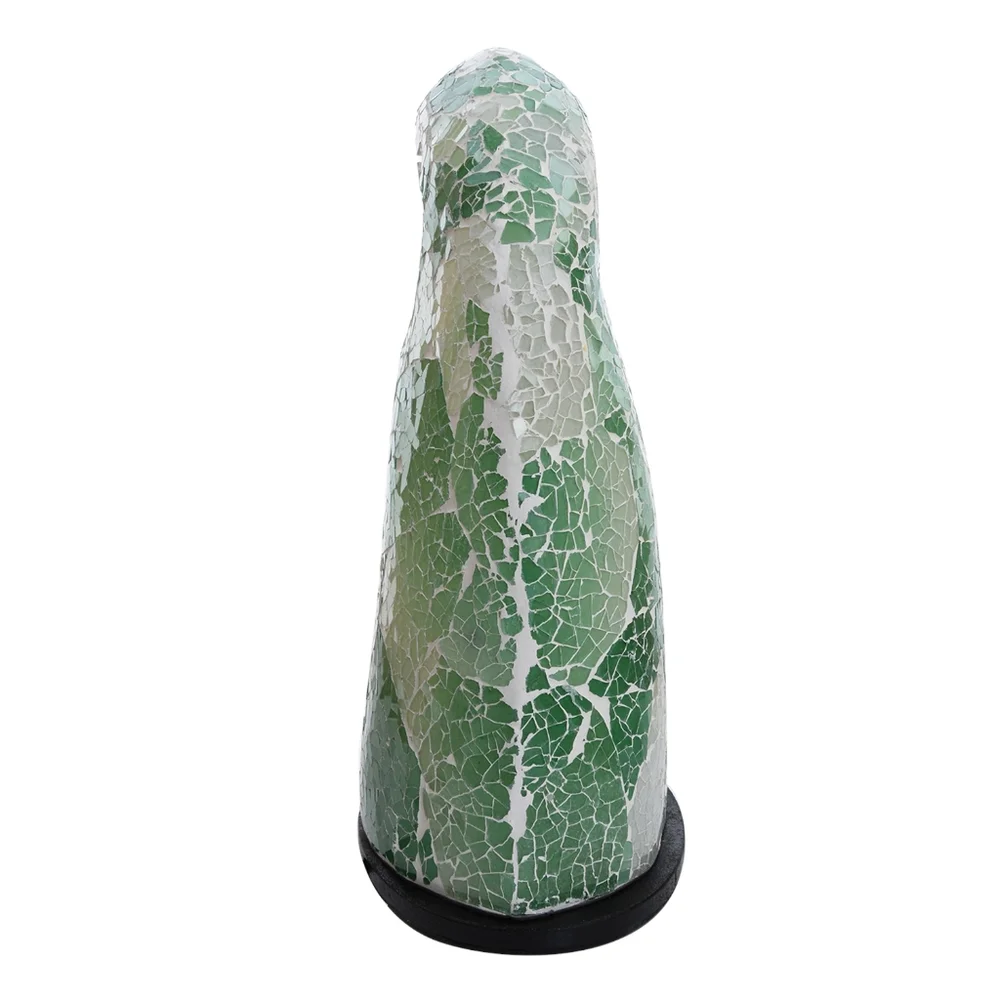 Green Mosaic Glass Eagle Lamp